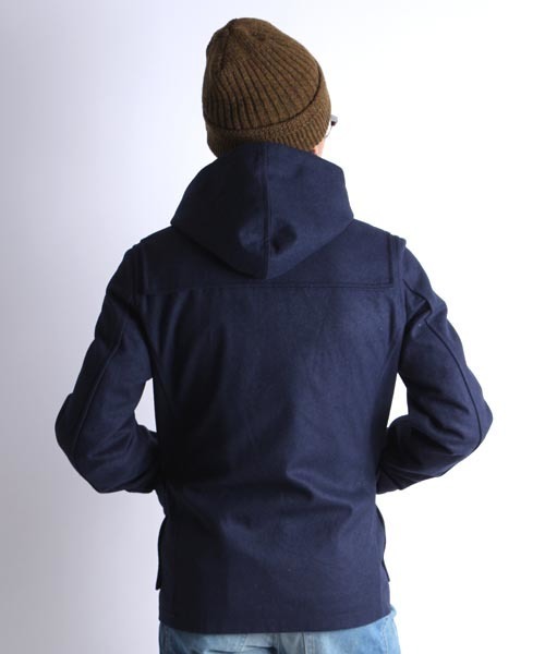 Denime（ドゥニーム）の「MELTON MIDLLE DUFFLE COAT（ダッフルコート・メンズ・ブラック/グレー/ベージュ/ネイビー/ワイン・MEDIUM/LARGE/SMALL）」の20枚目の写真