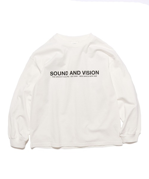 GROOVY COLORS（グルービーカラーズ）の「GROOVY COLORS/グルービーカラーズ SOUN&VISION BAT WING L/S TEE 長袖Tシャツ/ロンT（Tシャツ/カットソー・キッズ・ホワイト/オレンジ・130/140）」の4枚目の写真