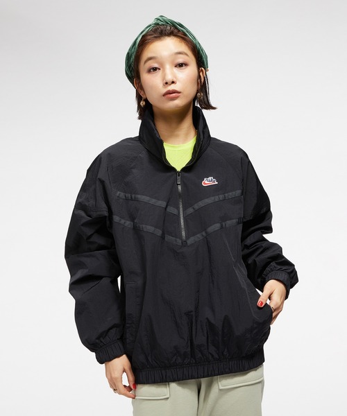 ヘリテージ スポーツウェア ウィンドランナー ジャケット Nike ナイロンジャケット 1 2ジップ Nike ナイキ のファッション フーデッド ジャケット ヘリテージ 1 2ジップ ナイキ