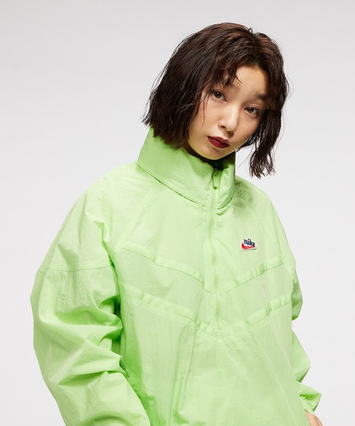 ヘリテージ スポーツウェア ウィンドランナー ジャケット Nike ナイロンジャケット 1 2ジップ Nike ナイキ のファッション フーデッド ジャケット ヘリテージ 1 2ジップ ナイキ