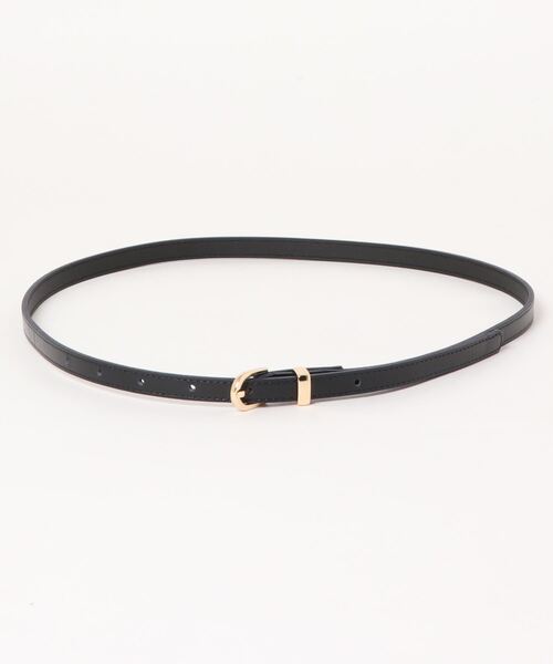 and it_（アンドイット）の「細レザーシンプルベルト（ベルト・レディース・ベージュ/ワイン/アイボリー/ブラック/グリーン/ネイビー・FREE）」の5枚目の写真