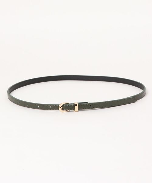 and it_（アンドイット）の「細レザーシンプルベルト（ベルト・レディース・ベージュ/ワイン/アイボリー/ブラック/グリーン/ネイビー・FREE）」の4枚目の写真