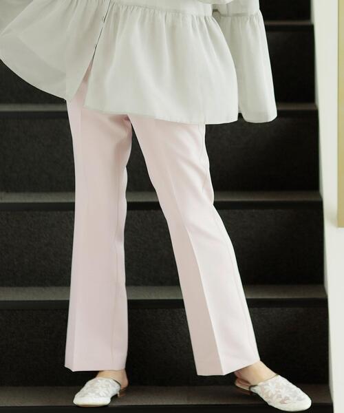 INGNI（イング）の「セミフレアセンタープレスパンツ／SETUP対応（その他パンツ・レディース・ブルー/オレンジ/ミント/ピンク/ライトベージュ/アイボリー/ブラック・FREE）」の2枚目の写真