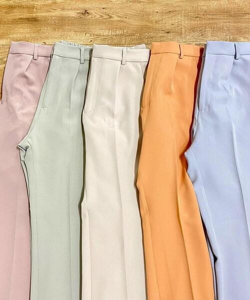 INGNI（イング）の「セミフレアセンタープレスパンツ／SETUP対応（その他パンツ・レディース・ブルー/オレンジ/ミント/ピンク/ライトベージュ/アイボリー/ブラック・FREE）」の20枚目の写真