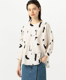 TOMORROWLAND  | レーヨンリネンモザイクプリント ドルマンスリーブプルオーバー(シャツ/ブラウス)