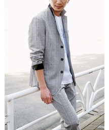 NICOLE CLUB FOR MEN | シアサッカーデザインジャケット★(テーラードジャケット)