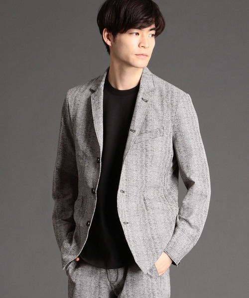 NICOLE CLUB FOR MEN（ニコルクラブフォーメン）の「シアサッカーデザインジャケット（テーラードジャケット・メンズ・ホワイト/グレー/チャコールグレー・X-LARGE/LARGE/XX-LARGE/MEDIUM）」の17枚目の写真