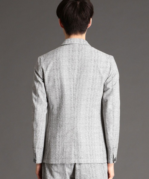 NICOLE CLUB FOR MEN（ニコルクラブフォーメン）の「シアサッカーデザインジャケット（テーラードジャケット・メンズ・ホワイト/グレー/チャコールグレー・X-LARGE/LARGE/XX-LARGE/MEDIUM）」の8枚目の写真