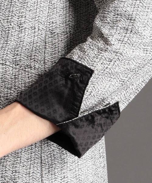 NICOLE CLUB FOR MEN（ニコルクラブフォーメン）の「シアサッカーデザインジャケット（テーラードジャケット・メンズ・ホワイト/グレー/チャコールグレー・X-LARGE/LARGE/XX-LARGE/MEDIUM）」の14枚目の写真