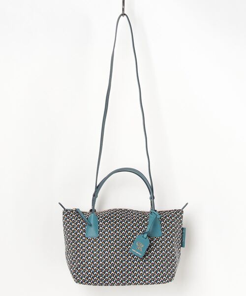 Roberta Pieri（ロベルタピエリ）の「ROBERTA PIERI（ロベルタピエリ）TATAMI ORIGINAL NDⅡ / タタミ / トートバック / ショルダーバック（ショルダーバッグ・レディース・ネイビー/ターコイズブルー/ブルー/ベージュ/イエロー/レッド・FREE）」の4枚目の写真