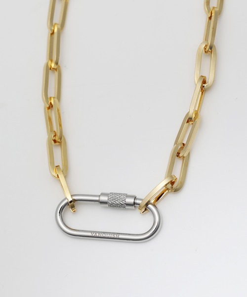 VANQUISH（ヴァンキッシュ）の「LINK CHAIN NECKLACE ～JAPAN MADE～（ネックレス・レディース・ゴールド/シルバー・FREE）」の4枚目の写真
