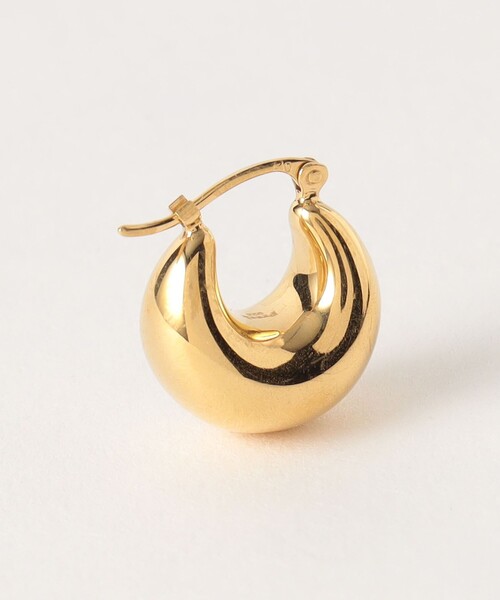 Preek（プリーク）の「＜PREEK＞YU-KIN MOON HOOP EARRINGS/ピアス（ピアス（両耳用）・レディース・ゴールド/ライトピンク・FREE）」の5枚目の写真