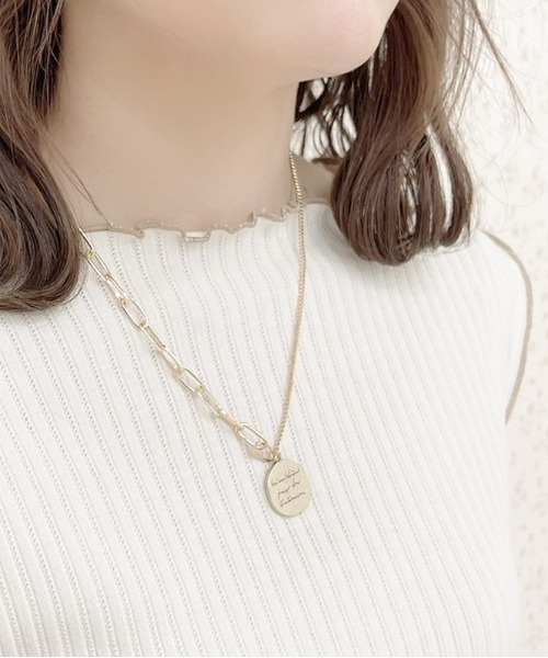 apres jour(アプレジュール)の「【apres jour×ARIAZ】コインチェーンネックレス(ネックレス・レディース・シルバー/ゴールド・FREE)」の2枚目の写真