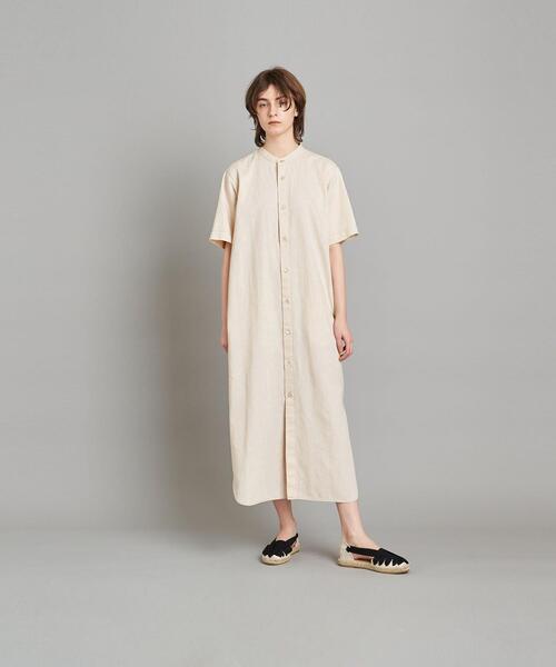 Steven Alan（スティーブンアラン）の「＜Steven Alan＞DENIM HALF SLEEVE DRESS/ワンピース（シャツワンピース・レディース・ネイビー/ナチュラル・MEDIUM/SMALL）」の5枚目の写真