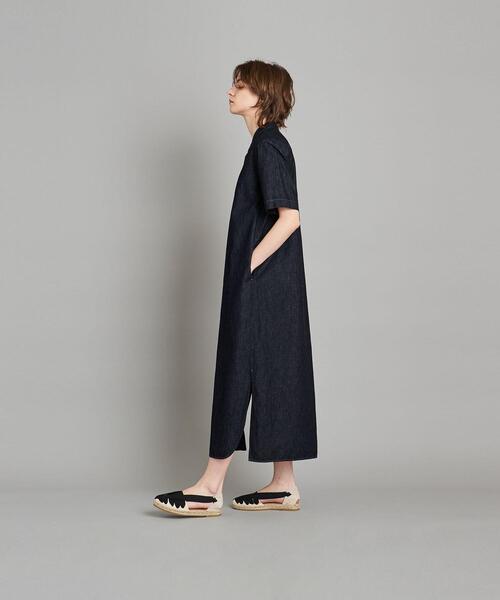Steven Alan（スティーブンアラン）の「＜Steven Alan＞DENIM HALF SLEEVE DRESS/ワンピース（シャツワンピース・レディース・ネイビー/ナチュラル・MEDIUM/SMALL）」の9枚目の写真