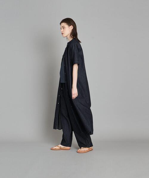 Steven Alan（スティーブンアラン）の「＜Steven Alan＞DENIM HALF SLEEVE DRESS/ワンピース（シャツワンピース・レディース・ネイビー/ナチュラル・MEDIUM/SMALL）」の16枚目の写真