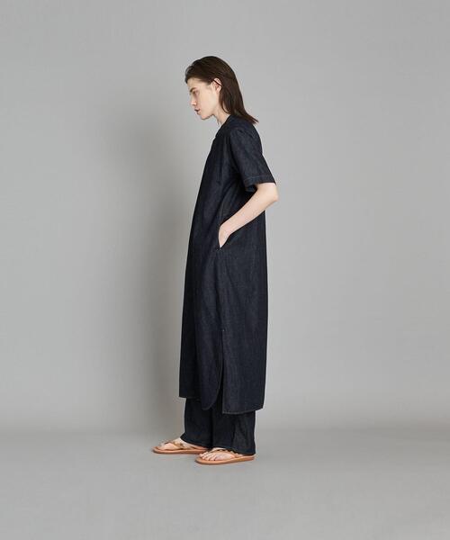 Steven Alan（スティーブンアラン）の「＜Steven Alan＞DENIM HALF SLEEVE DRESS/ワンピース（シャツワンピース・レディース・ネイビー/ナチュラル・MEDIUM/SMALL）」の13枚目の写真