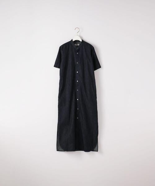 Steven Alan（スティーブンアラン）の「＜Steven Alan＞DENIM HALF SLEEVE DRESS/ワンピース（シャツワンピース・レディース・ネイビー/ナチュラル・MEDIUM/SMALL）」の11枚目の写真