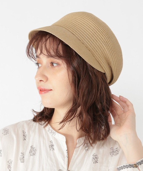 studio CLIP(スタディオクリップ)の「洗えるブレードキャスケット(キャスケット・レディース・ライトブラウン/ベージュ/ネイビー・FREE)」の3枚目の写真