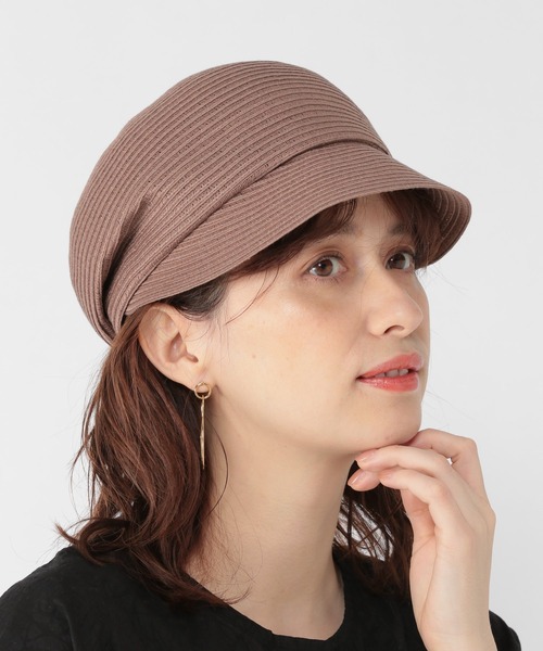 studio CLIP(スタディオクリップ)の「洗えるブレードキャスケット(キャスケット・レディース・ライトブラウン/ベージュ/ネイビー・FREE)」の2枚目の写真