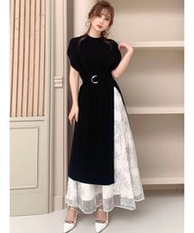 RESEXXY | サイドスリットロングニットワンピース(ワンピース)