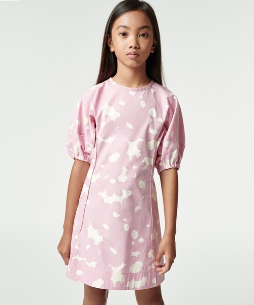 Marni マルニ の Marni マルニ Kids Junior パフスリーブ半袖総柄ワンピース ワンピース Wear