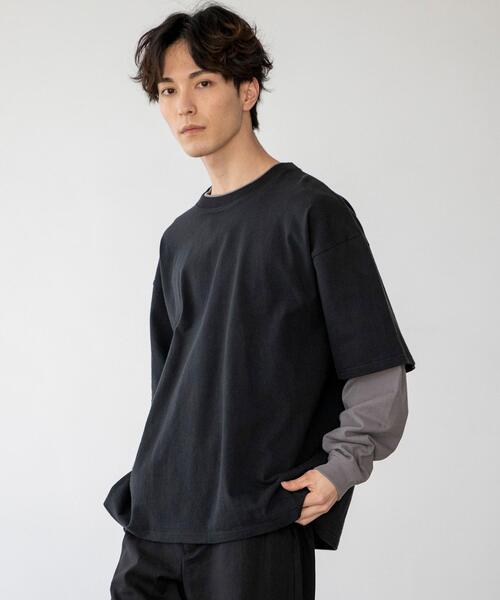 coen by Mr.SZK（コーエンバイミスタースズキ）の「フェイクレイヤードビッグＴシャツ【coen × Mr.SZK】（Tシャツ/カットソー・メンズ・ホワイト/グレー/ブラック・LARGE/MEDIUM/SMALL/X-LARGE）」の13枚目の写真