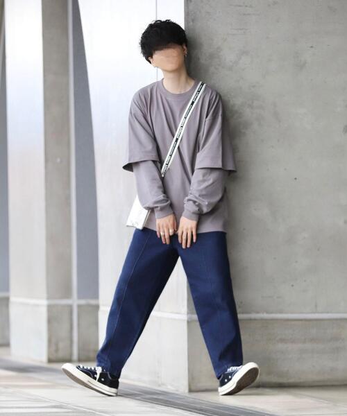 coen by Mr.SZK（コーエンバイミスタースズキ）の「フェイクレイヤードビッグＴシャツ【coen × Mr.SZK】（Tシャツ/カットソー・メンズ・ホワイト/グレー/ブラック・LARGE/MEDIUM/SMALL/X-LARGE）」の19枚目の写真