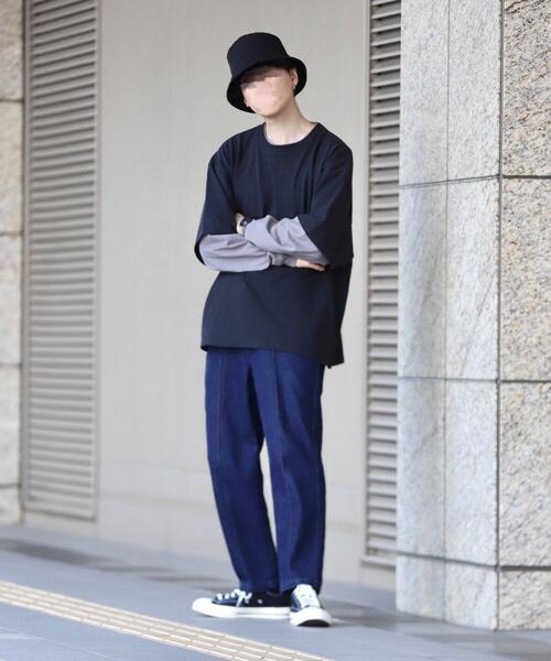 coen by Mr.SZK（コーエンバイミスタースズキ）の「フェイクレイヤードビッグＴシャツ【coen × Mr.SZK】（Tシャツ/カットソー・メンズ・ホワイト/グレー/ブラック・LARGE/MEDIUM/SMALL/X-LARGE）」の20枚目の写真