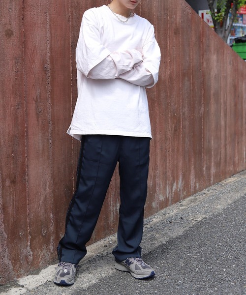 coen by Mr.SZK（コーエンバイミスタースズキ）の「フェイクレイヤードビッグＴシャツ【coen × Mr.SZK】（Tシャツ/カットソー・メンズ・ホワイト/グレー/ブラック・LARGE/MEDIUM/SMALL/X-LARGE）」の9枚目の写真