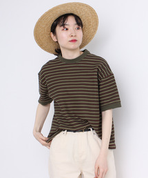 PAR ICI | ヘリンボンボーダー Tシャツ(Tシャツ/カットソー)