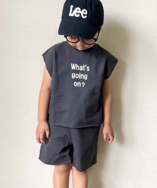 CIAOPANIC TYPY(チャオパニックティピー)の「【ZOZOTOWN限定】【KIDS】 メッセージロゴスウェットセットアップ(Tシャツ/カットソー・キッズ・アイボリー/チャコールグレー/モカ・SMALL/MEDIUM/LARGE/X-LARGE/XX-LARGE)」の2枚目の写真