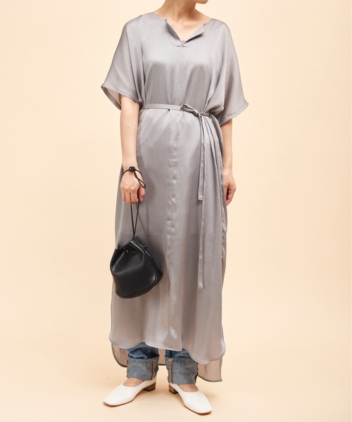 603（ロクマルサン）の「603 スリットワンピース（ワンピース・レディース・ブルー・MEDIUM）」の5枚目の写真