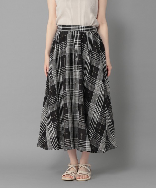 studio CLIP(スタディオクリップ)の「《Natural by studio CLIP》ピンタックロングスカート(スカート・レディース・ブラック/ベージュ/オフホワイト・FREE)」の13枚目の写真