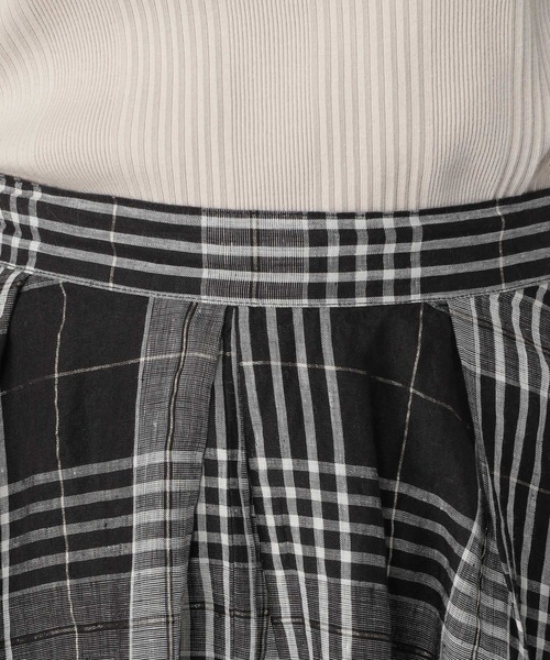 studio CLIP(スタディオクリップ)の「《Natural by studio CLIP》ピンタックロングスカート(スカート・レディース・ブラック/ベージュ/オフホワイト・FREE)」の9枚目の写真