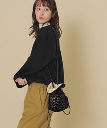 Ray BEAMS | CONTROL FREAK × Ray BEAMS / 別注 シアー ベロア 巾着 バッグ(ショルダーバッグ)