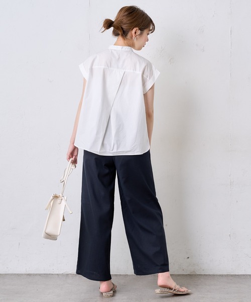 natural couture（ナチュラルクチュール）の「シンプルリネンリラックスパンツ（その他パンツ・レディース・アイボリー/ブラック/カーキ・FREE）」の16枚目の写真