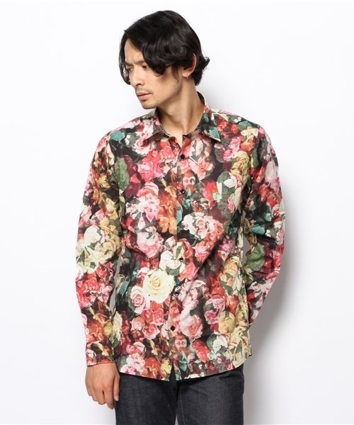 HYSTERIC GLAMOUR（ヒステリックグラマー）の「レギュラーSH（シャツ/ブラウス・メンズ・ピンク系その他/グリーン系カモフラージュ・SMALL/LARGE/MEDIUM）」の2枚目の写真