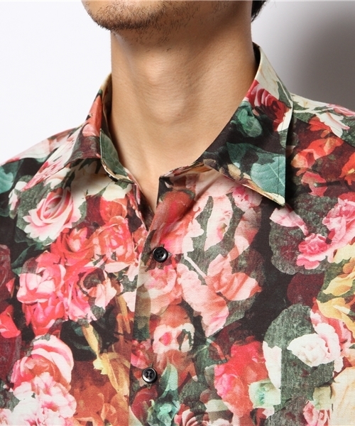 HYSTERIC GLAMOUR（ヒステリックグラマー）の「レギュラーSH（シャツ/ブラウス・メンズ・ピンク系その他/グリーン系カモフラージュ・SMALL/LARGE/MEDIUM）」の6枚目の写真
