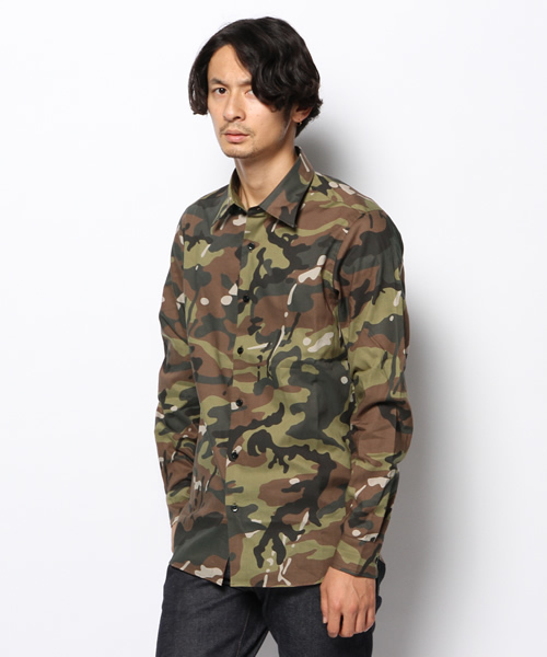 HYSTERIC GLAMOUR（ヒステリックグラマー）の「レギュラーSH（シャツ/ブラウス・メンズ・ピンク系その他/グリーン系カモフラージュ・SMALL/LARGE/MEDIUM）」の9枚目の写真