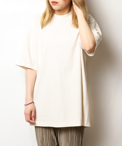 LOS ANGELES APPAREL（ロサンゼルスアパレル）の「『LOS ANGELES APPAREL』6.5oz Garment Dye CrewNeck T-SHIRT - ロサンゼルスアパレル　ガーメントダイクルーネックTシャツ（Tシャツ/カットソー・レディース・グリーン/クリアブルー/クリーム/スミクロ/ベージュ/パープル/ブラック/ホワイト/ライトグレー/ライトピンク/レッド系その他2/レッド系その他・LARGE/X-LARGE/XX-LARGE/MEDIUM/SMALL/XXX-LARGE）」の13枚目の写真