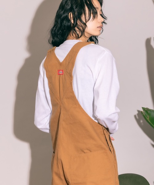 Dickies（ディッキーズ）の「Dickies/ディッキーズ DICKIES DUCK BIB OVERALL オーバーオール（サロペット/オーバーオール・メンズ・ベージュ/ブラック・30 inch/34inch/32inch/36inch）」の10枚目の写真