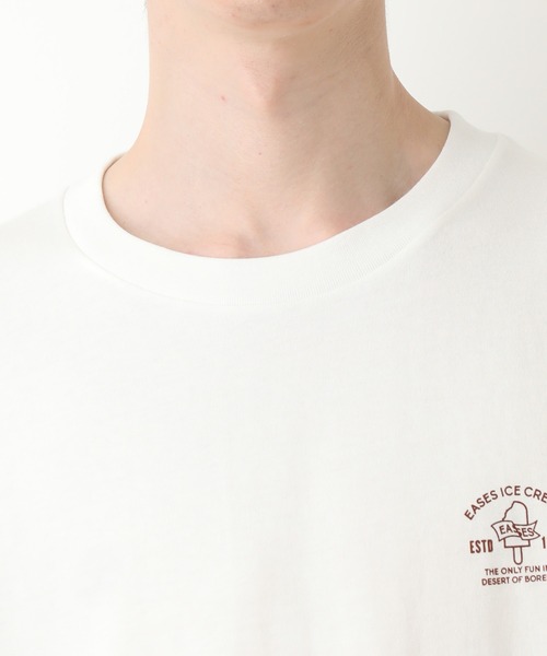 JUNRED(ジュンレッド)の「レトロポスターアイスクリームTee(Tシャツ/カットソー・メンズ・ホワイト/ミント/サックスブルー・M/S/L)」の20枚目の写真