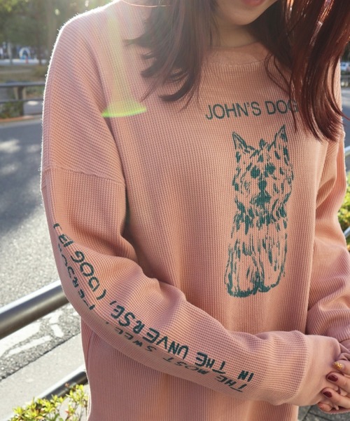 Common Noun(コモン ナウン)の「Common Noun/norahi ワッフルドルマン Tee(Tシャツ/カットソー・レディース・テラコッタ/オフホワイト・M/L)」の17枚目の写真