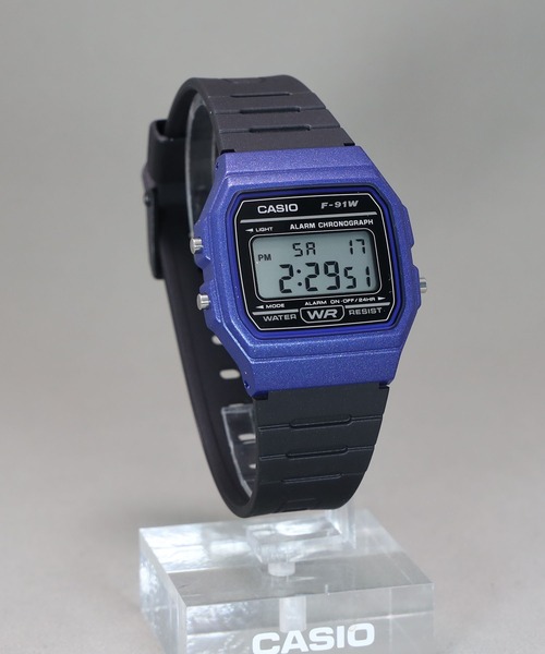 CASIO(カシオ)の「CASIO Collection / F-91WM-2AJH(デジタル腕時計・メンズ・ブルー・FREE)」の3枚目の写真