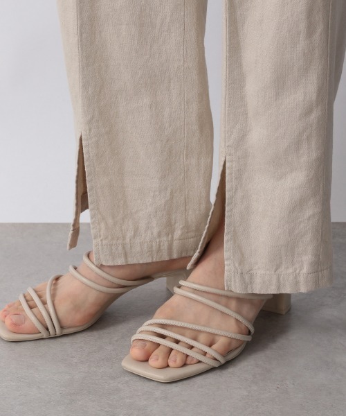 LOWRYS FARM（ローリーズファーム）の「アサコンフロントスリットパンツ　958356（その他パンツ・レディース・グレー/オレンジ/アイボリー・MEDIUM/LARGE）」の10枚目の写真