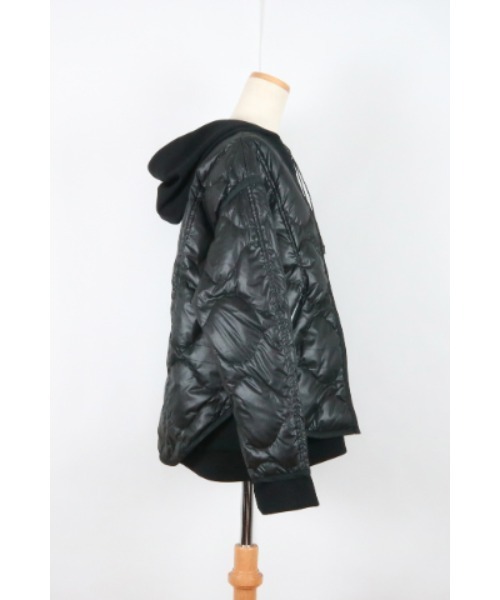 AULA AILA（アウラアイラ）の「キルティングダウンフードブルゾン（ダウンジャケット/コート・レディース・ブラック/グレー/アイボリー・0）」の19枚目の写真