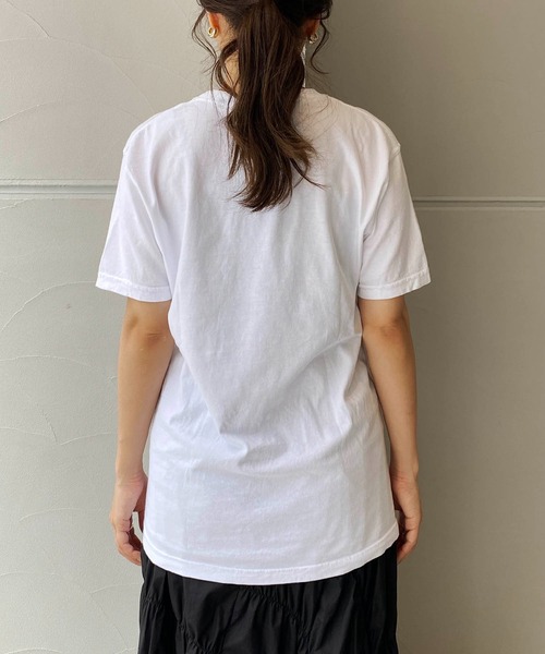 CAPRICIEUX LE'MAGE（カプリシューレマージュ）の「ピグメントロゴＴシャツ（Tシャツ/カットソー・レディース・ブラック/ホワイト・FREE）」の8枚目の写真