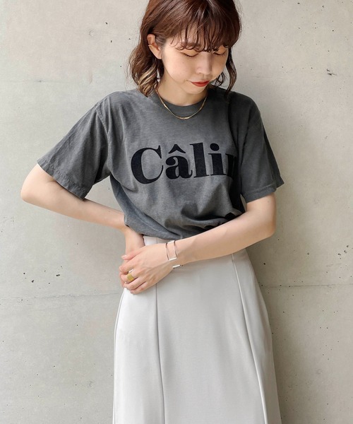 CAPRICIEUX LE'MAGE（カプリシューレマージュ）の「ピグメントロゴＴシャツ（Tシャツ/カットソー・レディース・ブラック/ホワイト・FREE）」の21枚目の写真