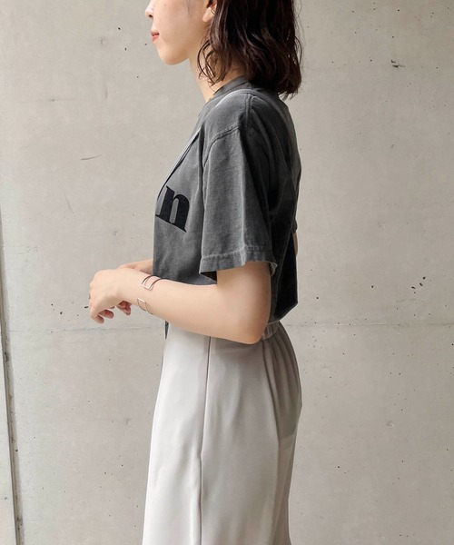 CAPRICIEUX LE'MAGE（カプリシューレマージュ）の「ピグメントロゴＴシャツ（Tシャツ/カットソー・レディース・ブラック/ホワイト・FREE）」の18枚目の写真